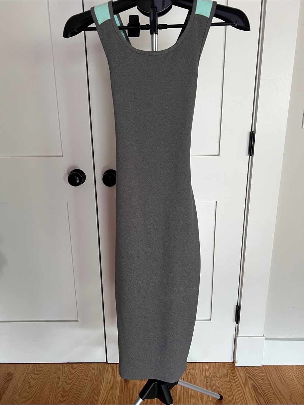 lululemon athletica Charcoal Gray Sleeveless Tank Maxi Dress